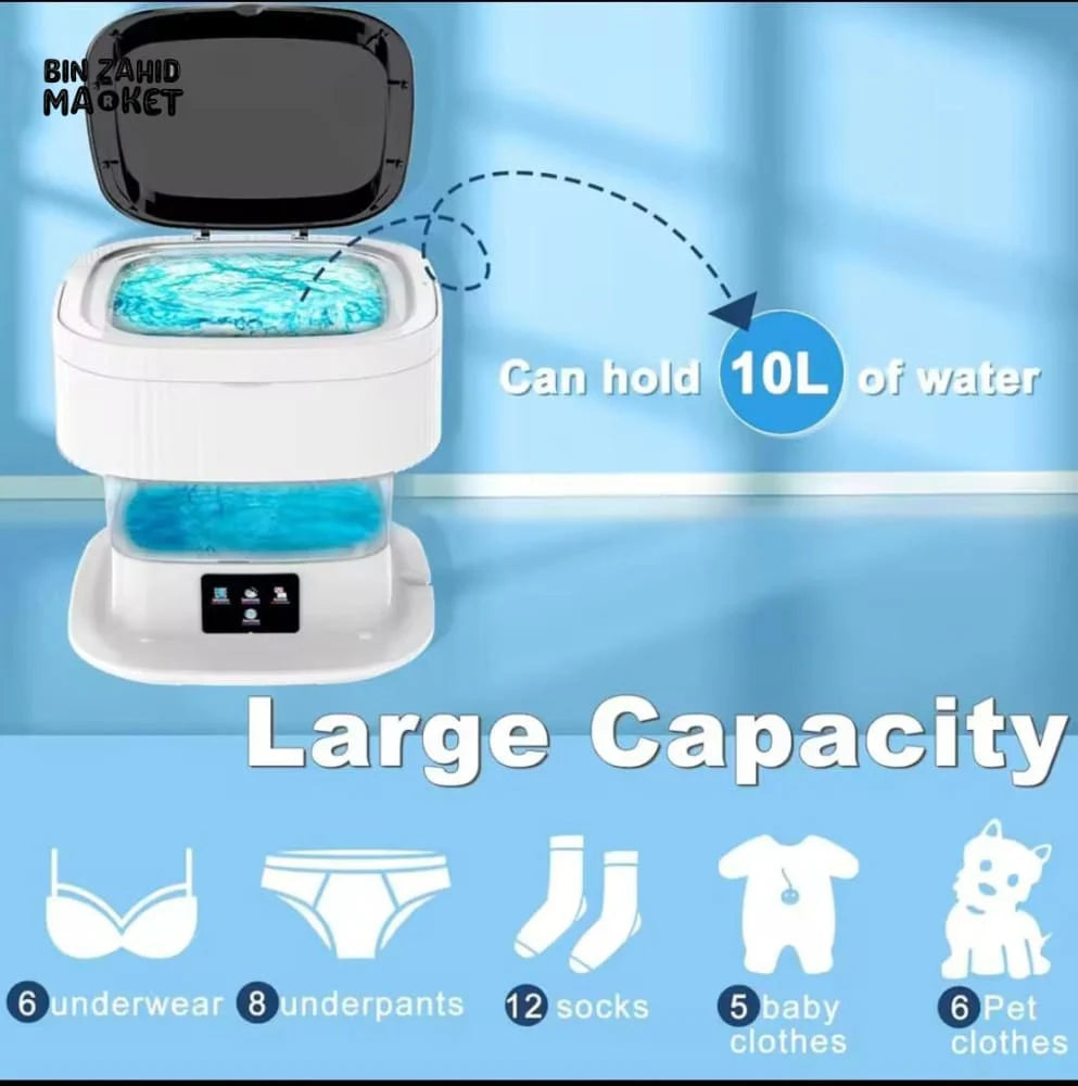 Mini Portable Washing Machine – Foldable Washing Machine with Dryer