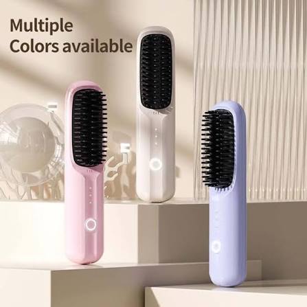 Portable Cordless Hair Straightener Brush