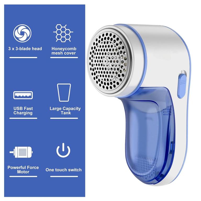 Electric Lint Remover – Rechargeable Fabric Shaver for Clothes & Sweaters