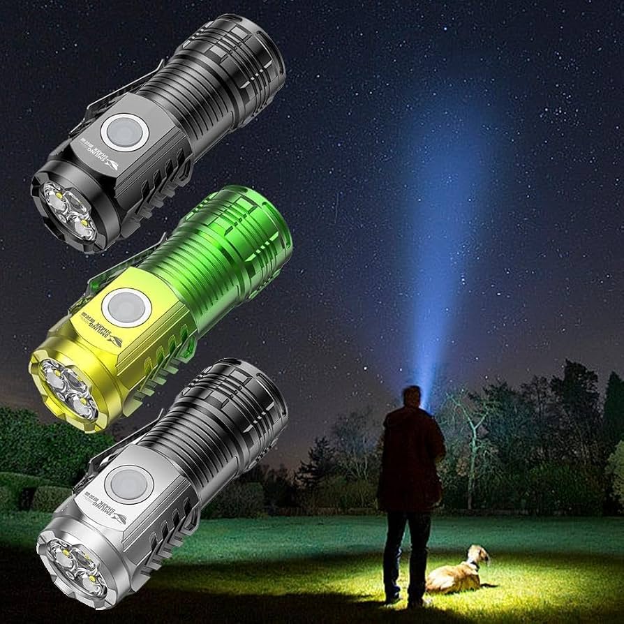 Ultra Powerful Flashlight 3 Core LED Mini Tactical Flashlight Rechargeable