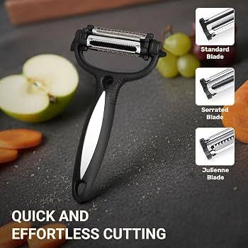 Rotatry Vegetable Peeler 3in1