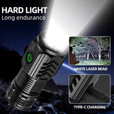 Ultra Powerful Flashlight 3 Core LED Mini Tactical Flashlight Rechargeable
